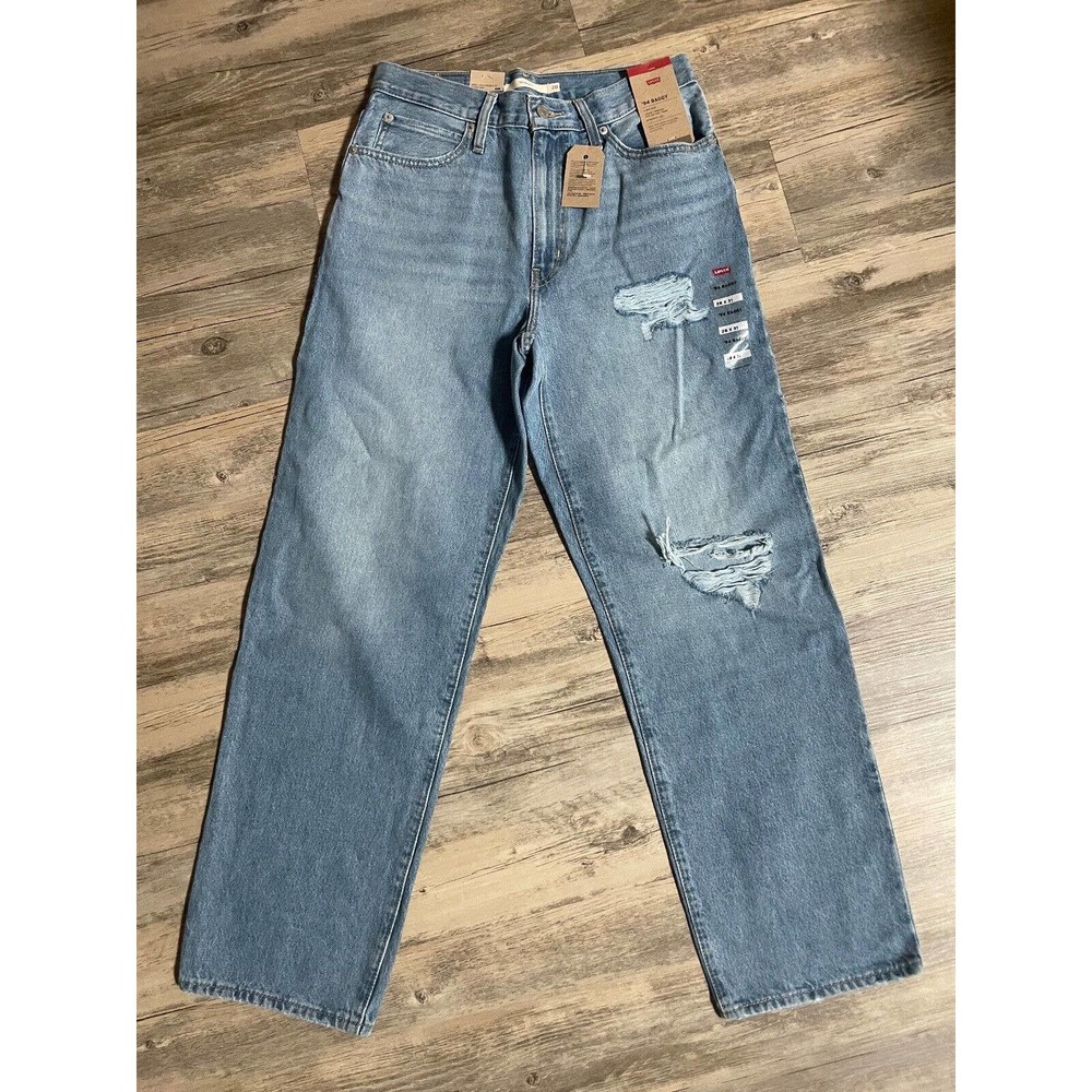 Levi's Light Blue Skinny Jeans with Distressed Detail